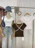 V-neck Fitted Tops